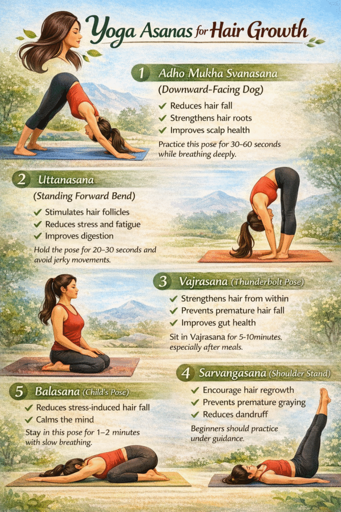 Yoga for hair growth
